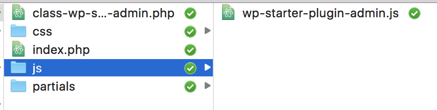 WordPress Plugin Boilerplate Admin JS Folder